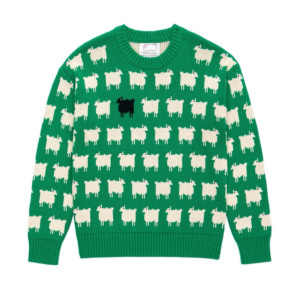 Green Sheep Sweater